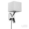 thumbnail image 1 of Dainolite DLED496-PC Polished Chrome Wall Sconce, 1 of 3