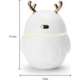 thumbnail image 2 of Mini Humidificateur, Atomisation Silencieuse, Humidification de l'Air de Bureau, Aromathérapie, avec Port de Charge USB, Blanc, 2 of 5