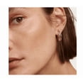 thumbnail image 3 of Pendientes Xtellar Aretes Aro Dorado Doble Con Diamantes, 3 of 4