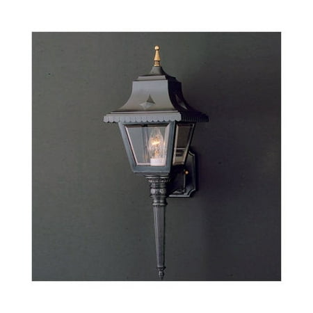 Thomas Lighting Plastic Outdoor Wall Lantern in Black - Walmart.com