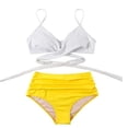 thumbnail image 1 of 2021 traje de baño bikini Amazon nueva moda dividida cintura alta bikini degradado sw Tmvgtek Para estrenar, 1 of 1