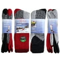 thumbnail image 2 of Falari 2 Pairs Merino Wool Socks Excellent for Cold Weather Temp 5-25°F Thermal Socks Black & Red, 2 of 6