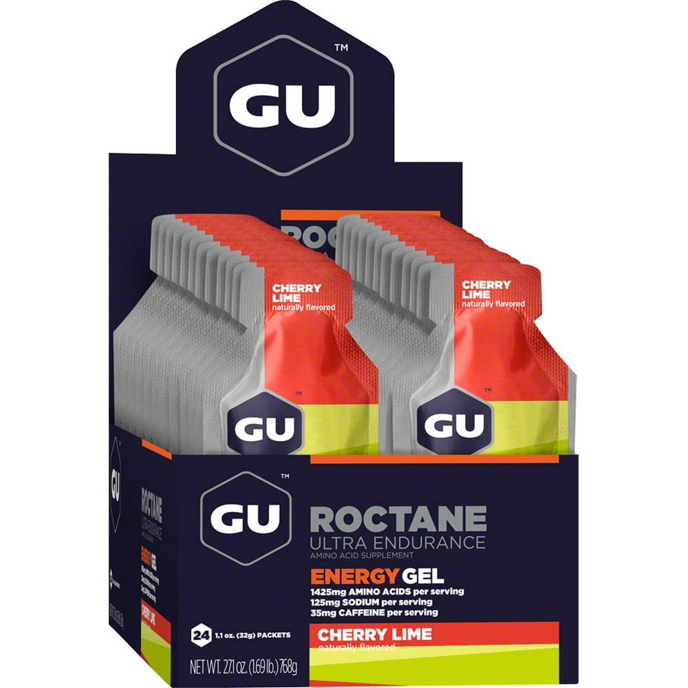 Gu Roctane Energy Gel, CherryLime, 24 Ct