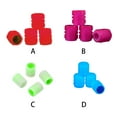 thumbnail image 4 of QualitChoice 4 Pieces Car Tire Valve Stems Cap Luminous Cover Automobile Protector Green, 4 of 6