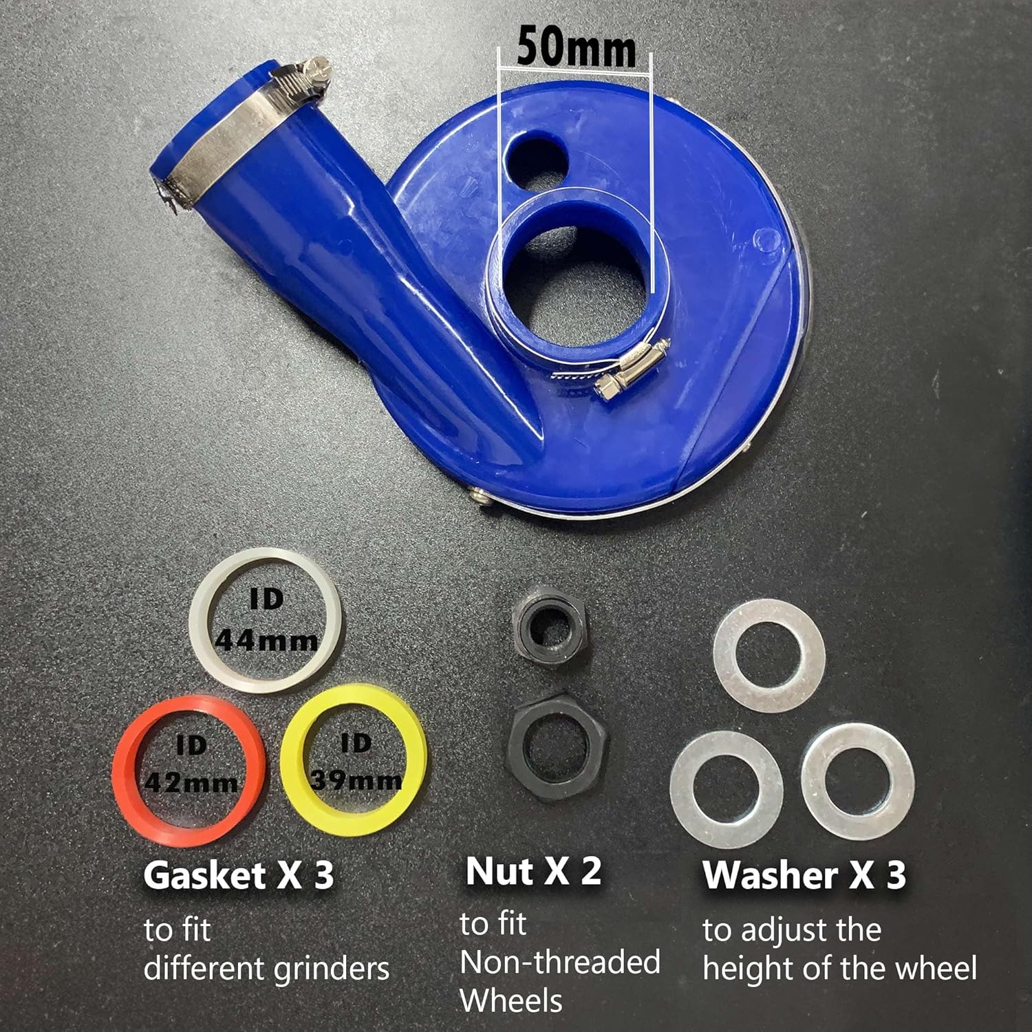 5" Polyurethane Dust Shroud for Angle Grinders & Grinding Wheels