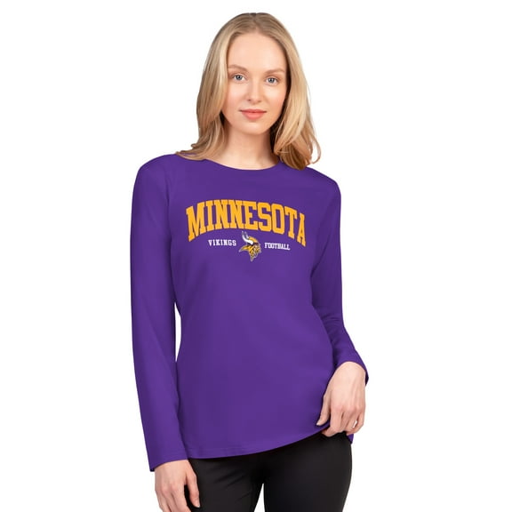 Women's G-III 4Her by Carl Banks  Purple Minnesota Vikings Best Play Long Sleeve T-Shirt