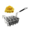 thumbnail image 2 of pitrice Taco Deep Shell Fryer Taco Holder Deep Fryer Taco Fried Basket Container rack toaster Stand 4 Shells, 2 of 9