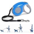 thumbnail image 2 of ZHAOCHENG Correas retráctiles para perros, cuerda de tracción telescópica, adecuada para perros pequeños y medianos de 5 m, máximo 15 kg (azul), 2 of 5