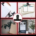 thumbnail image 5 of y 12 Pack of Black Bulldog Clips, 2 1/2 Inch Large, Metal Hinge Paper File Cli, 5 of 5