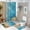 AA-2, variant on Beach Seashell Fantasy Shower Curtain Waterproof Bathroom Curtain Set with Hooks Home Decor Bathroom Curtains 4pcs