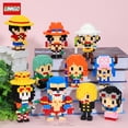 thumbnail image 2 of 200 piezas + One Piece Anime Building Blocks Kakashi Luffy Gaara Chopper Modelo Connection Mini Brick Figures Juguetes para niños, 2 of 5