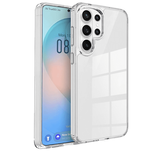 Entronix Clear Case for Galaxy S26 Ultra, Transparent Hard Back Slim Fit Cover
