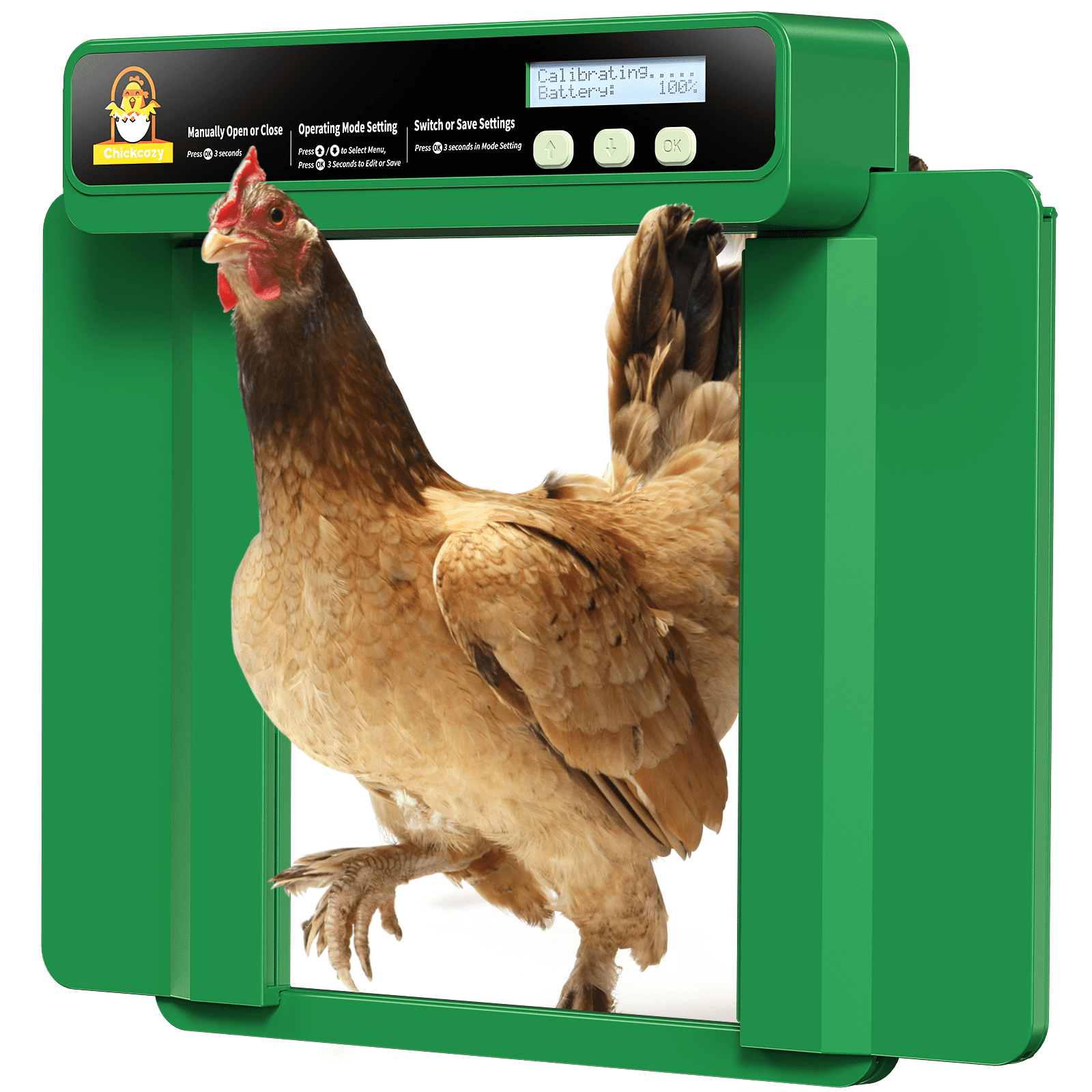 Chickcozy Automatic Chicken Coop Door Opener with Timer, Programmable
