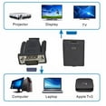 thumbnail image 2 of RIWPKFH Full HD 1080P VGA to HDMI-compatible Converter Adapter Cable With Audio Output VGA HD Adapter for PC laptop to HDTV Projector, 2 of 6