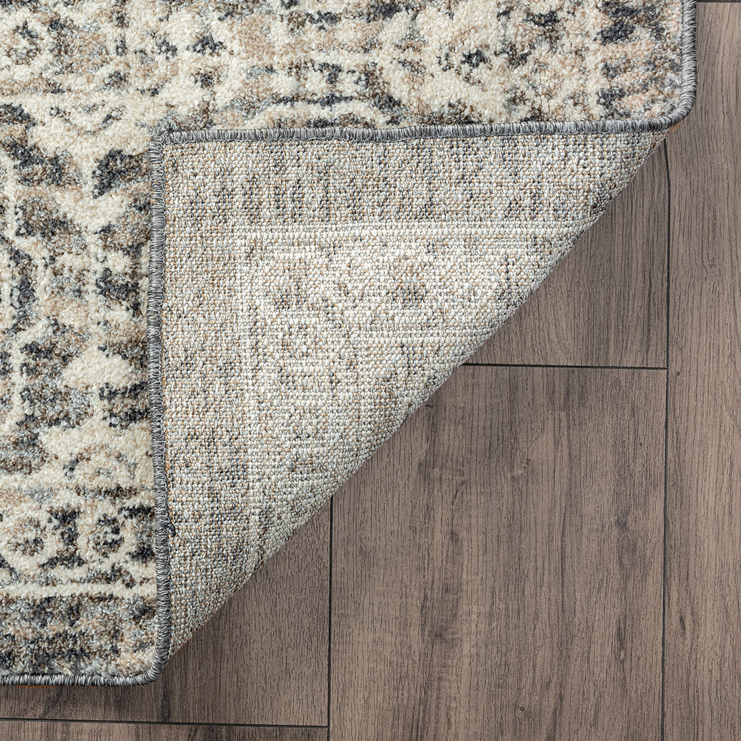 Bliss Rugs Traditional Oriental Area Rug, Geometric Indoor Rugs for Living Room, Dining Room, Bedroom | Cream, 8' x 10' (7'11''x10'3'')