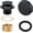 Matte Black, variant on Tip-Toe Tub Trim Set with Two-Hole Overflow Faceplate and No Plumber’s Gasket, Replacement Bath Drain Trim Kit with Universal Fine/Coarse Thread, No Putty Installation by (Matte Black)