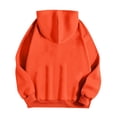 thumbnail image 3 of Sudadera con capucha de fantasma de Halloween roja con diseño de calabaza y auriculares, sudadera acogedora para hombres y mujeres, 3 of 3