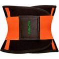 thumbnail image 2 of PANuYIN Waist Trimmer Trainer Belt for Women Men Weight Loss Premium Neoprene Sport Sweat Workout Slimming Body Shaper Sauna Exercise (Orange, M), 2 of 5