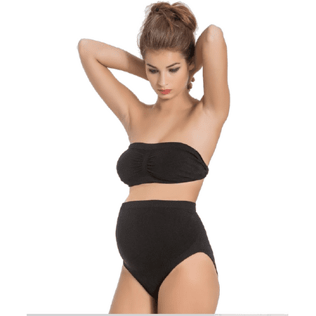 Maternity Microfiber Panties - Women's Maternity Belly Support Pantie, Maternity Brief-2 pack