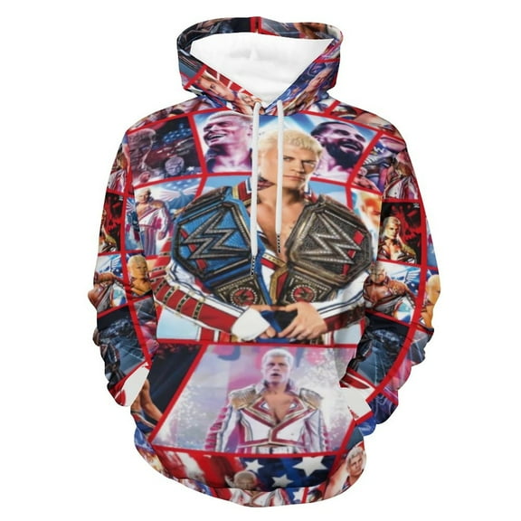 Cody And Rhodes 1 Hoodies Fashion Clothes Casual Sweatshirts Women/Men Hoodie Sweatshirt With Pocket 3D Double-Sided Printed Drawstring Sweatshirt