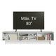 thumbnail image 5 of Mueble Mesa Para Tv Rack Madesa Lux 2 Puertas Hasta 80 BG 05, 5 of 10
