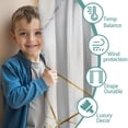thumbnail image 3 of Blackout Kids Curtains,White Gold Geometric Marble Childrens Insulated Curtains Set Of 2,Bedroom Essentials,Toddler Room Decor 42"x54", 3 of 5