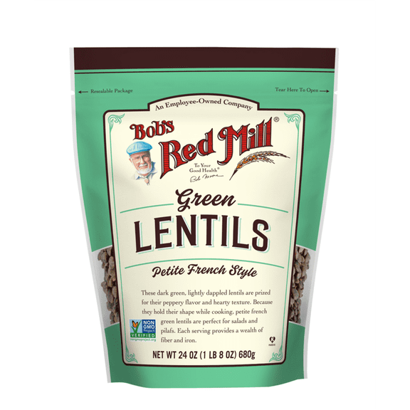Bob's Red Mill Petite French Green Lentils, 24 oz