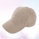 thumbnail image 3 of 1 gorra de béisbol de pana ajustable con visera, ideal para viajes al aire libre (beige)., 3 of 6