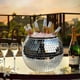 thumbnail image 1 of Silver Disco Ice Bucket Disco Ball Bucket Mirrored Cocktail Retro, 1 of 1