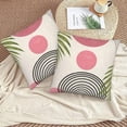 thumbnail image 4 of Boho Pillow Covers 16x16 Set of 2, Mid-Century Blue Orange Drop Shapes Decorative Throw Pillow Covers Outdoor Retro Abstact Lumbar Pillow Cases for Bed Couch Sofa Home Decor, 4 of 5