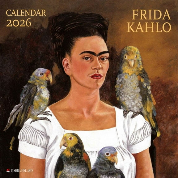 Tushita Publishing, Frida Kahlo 2026 Wall Calendar, 11.81'' X 11.81'', 16-Month Calendar with Stapled Binding
