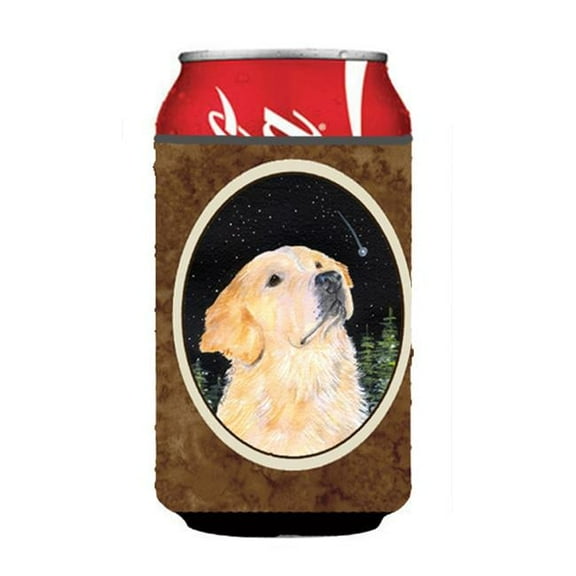 Starry Night Golden Retriever Can or Bottle Hugger