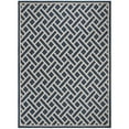thumbnail image 4 of SAFAVIEH Courtyard Janey Bordered Indoor/Outdoor Area Rug, Navy/Light Beige, 6'7" x 6'7" Round, 4 of 7