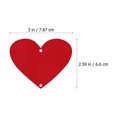 thumbnail image 2 of 3 Pcs Pendentif en Forme de Cœur pour la Saint-Valentin Guirlande Suspendue (Rouge), 2 of 8