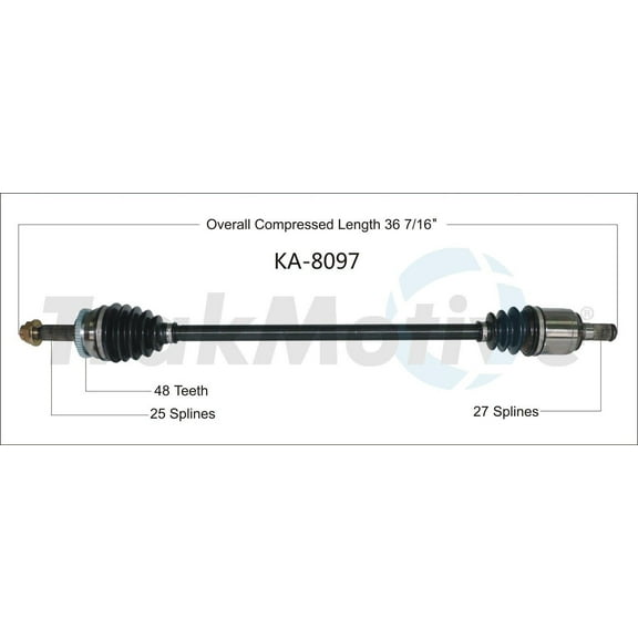 CV Axle Shaft Fits select: 2012-2017 KIA RIO