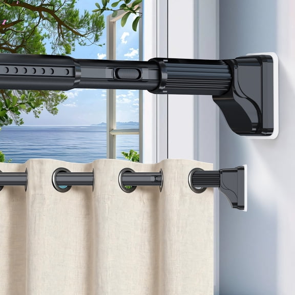 Tension Curtain Rod No Drilling, 40-67 Inch Heavy Duty Shower Rod