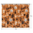 thumbnail image 5 of Classic Halloween Pattern Shower Curtain 84"x72" ,Bathroom Decorative Shower Curtains Set with 12 Hooks,Modern Waterproof Washable Shower Curtain, 5 of 6