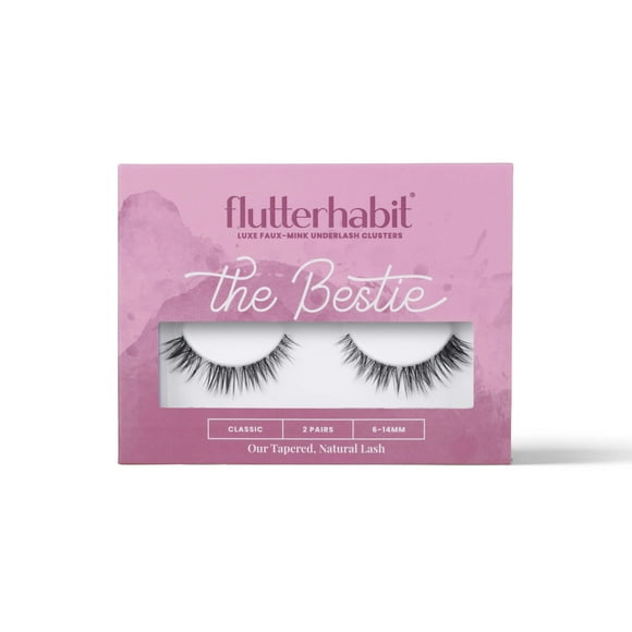 Pestañas FlutterHabit The Bestie Lashes, 2 juegos para 10 días