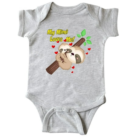 

Inktastic My Mimi Loves Me Gift Baby Boy or Baby Girl Bodysuit