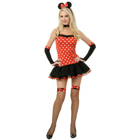 Adult Women's Naughty  Minnie Mouse Style Costume