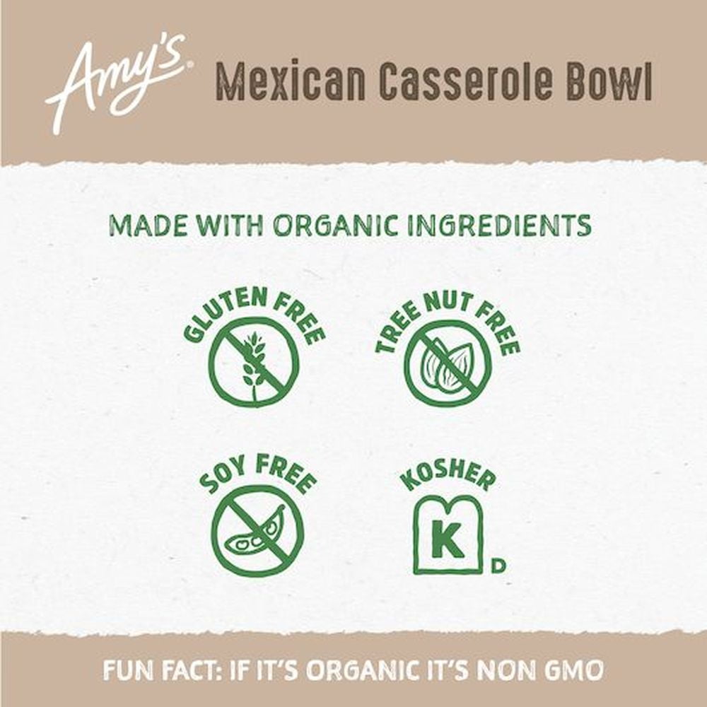 Amy's Organic Mexican Casserole Bowl, 9.5 Ounce - 12 per case