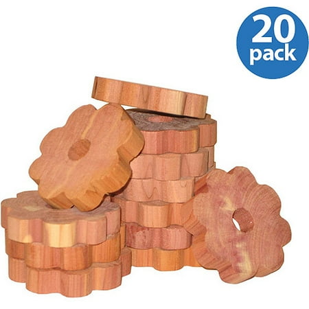 Generic Household Essentials Cedar Flower Rings for Hangers, 20 - Count