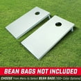 thumbnail image 2 of GoSports Regulation Size Wooden Cornhole Set with White Finish - Includes Carrying Case, 2 of 6