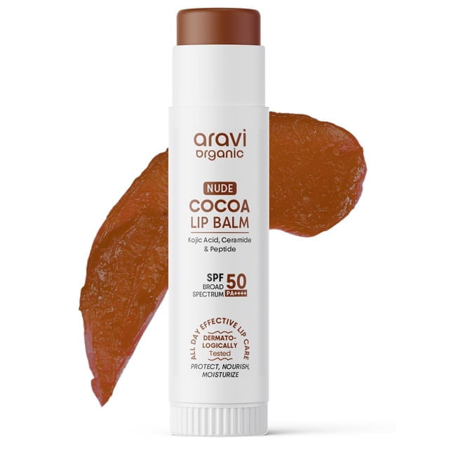 Bálsamo labial Aravi Organic Nude Cocoa SPF 50 5 g