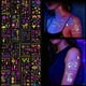 thumbnail image 1 of Adhesivos temporales para tatuajes XMASIR que brillan en la oscuridad 398 piezas, 1 of 8