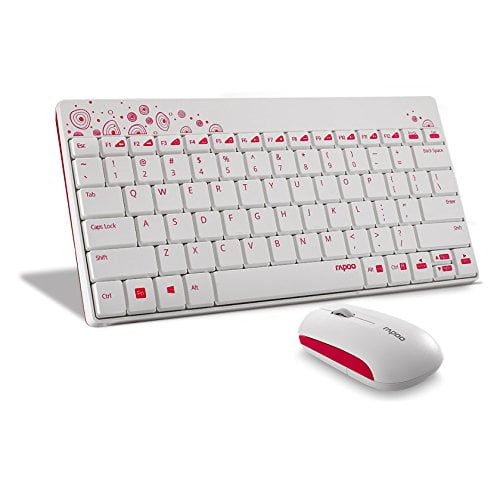 Rapoo 8000 Wireless Keyboard and Mouse Combo (White)
