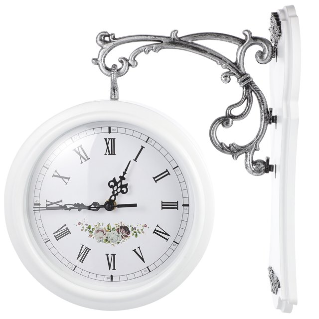 Reloj de pared de doble cara, reloj colgante de doble cara, reloj giratorio de doble cara