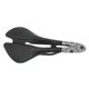 thumbnail image 4 of Cojín para asiento de bicicleta, sillín de bicicleta con parte inferior de nailon, cuero de microfibra, hueco, transpirable, envuelto, con lazo de acero, negro y plateado, 4 of 14