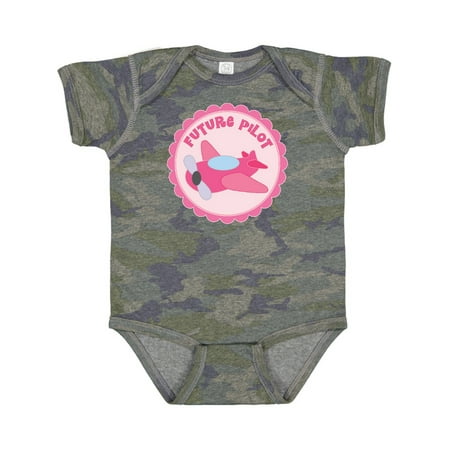 

Inktastic Future Pilot Girls Occupation Gift Baby Girl Bodysuit