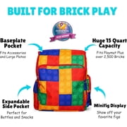 BrickPack LEGO Storage Backpack with Play Mat and Minifigure Display